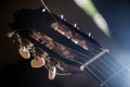 Guitar music instrument macro drammatic picture Royalty Free Stock Photo