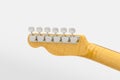 Electric guitar head and tuners Royalty Free Stock Photo