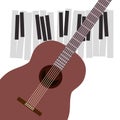 Guitar musical instrument pattern