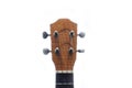 Guitar neck. Acoustic musical instrument. Details of music