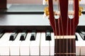 Guitar and piano Royalty Free Stock Photo