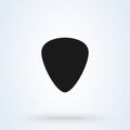 Guitar pic Simple vector modern icon design illustration