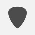 Guitar pick icon isolated on white background. Vector illustration Royalty Free Stock Photo