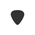 Guitar pick icon in simple design. Vector illustration