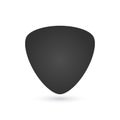 Guitar pick icon, vector illustration isolated on white background. Royalty Free Stock Photo