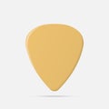 Guitar pick isolated on white background. Vector illustration