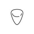 Guitar Pick line icon Royalty Free Stock Photo