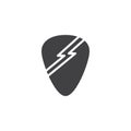 Guitar pick vector icon Royalty Free Stock Photo