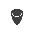 Guitar pick vector icon Royalty Free Stock Photo