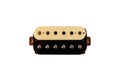 guitar pickups with zebra pattern on white background and clipping path Royalty Free Stock Photo