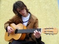 Guitar player Royalty Free Stock Photo