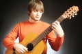 Guitar player Acoustic guitarist Royalty Free Stock Photo