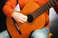 Guitar player Acoustic guitarist Royalty Free Stock Photo