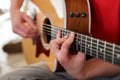 Guitar Playing Royalty Free Stock Photo