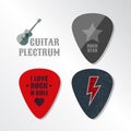 Guitar plectrum Royalty Free Stock Photo