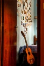 Guitar in a room