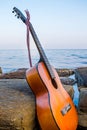 Guitar by the sea