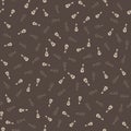 Guitar Seamless Pattern Background. Vector texture illustration. Royalty Free Stock Photo