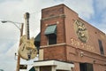 Guitar sign and painted sign at the legendary Sun Studio