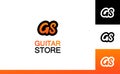 Set of bector Guitar Store Logo on different backgrounds in style design