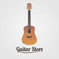 Guitar store vector logo