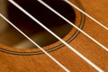 guitar string vibrating close-up, small depth of field Royalty Free Stock Photo