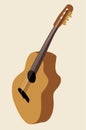 Guitar. Stringed musical instrument.