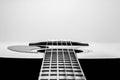 Guitar Strings, close up. Acoustic guitar. Royalty Free Stock Photo