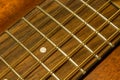 Guitar strings close up Royalty Free Stock Photo