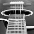 Guitar strings closeup Royalty Free Stock Photo