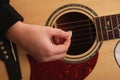 Guitar Strumming Royalty Free Stock Photo