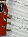 Guitar and tab Royalty Free Stock Photo