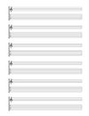 Guitar TAB Staff Royalty Free Stock Photo