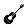 Guitar traditional acoustic music pictogram