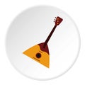 Guitar triangle icon circle