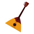 Guitar triangle icon, flat style