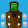 Guitar tuner. Royalty Free Stock Photo