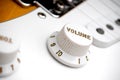Guitar volume control Royalty Free Stock Photo