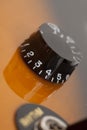 Guitar volume knob Royalty Free Stock Photo