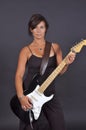 Guitar Woman Royalty Free Stock Photo