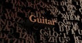 Guitar - Wooden 3D rendered letters/message