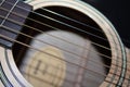 Guitar YamahaF310 Canon700D macro shoot Royalty Free Stock Photo