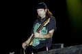 The guitarist of the Motorhead, Phil Campbell ,during the concert