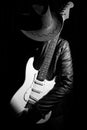 Guitarist portrait Royalty Free Stock Photo