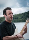 Guitarist portrait Royalty Free Stock Photo