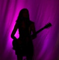 Guitarist silhouette