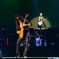 Guitarist Slash playing with Guns N'Roses Royalty Free Stock Photo