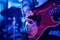 Guitarist On Stage During Concert