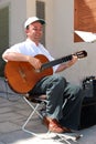 Guitarist in the town centre, Ronda, Spain.