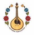 Guitarra Portuguesa Fado folk musical instrument Royalty Free Stock Photo